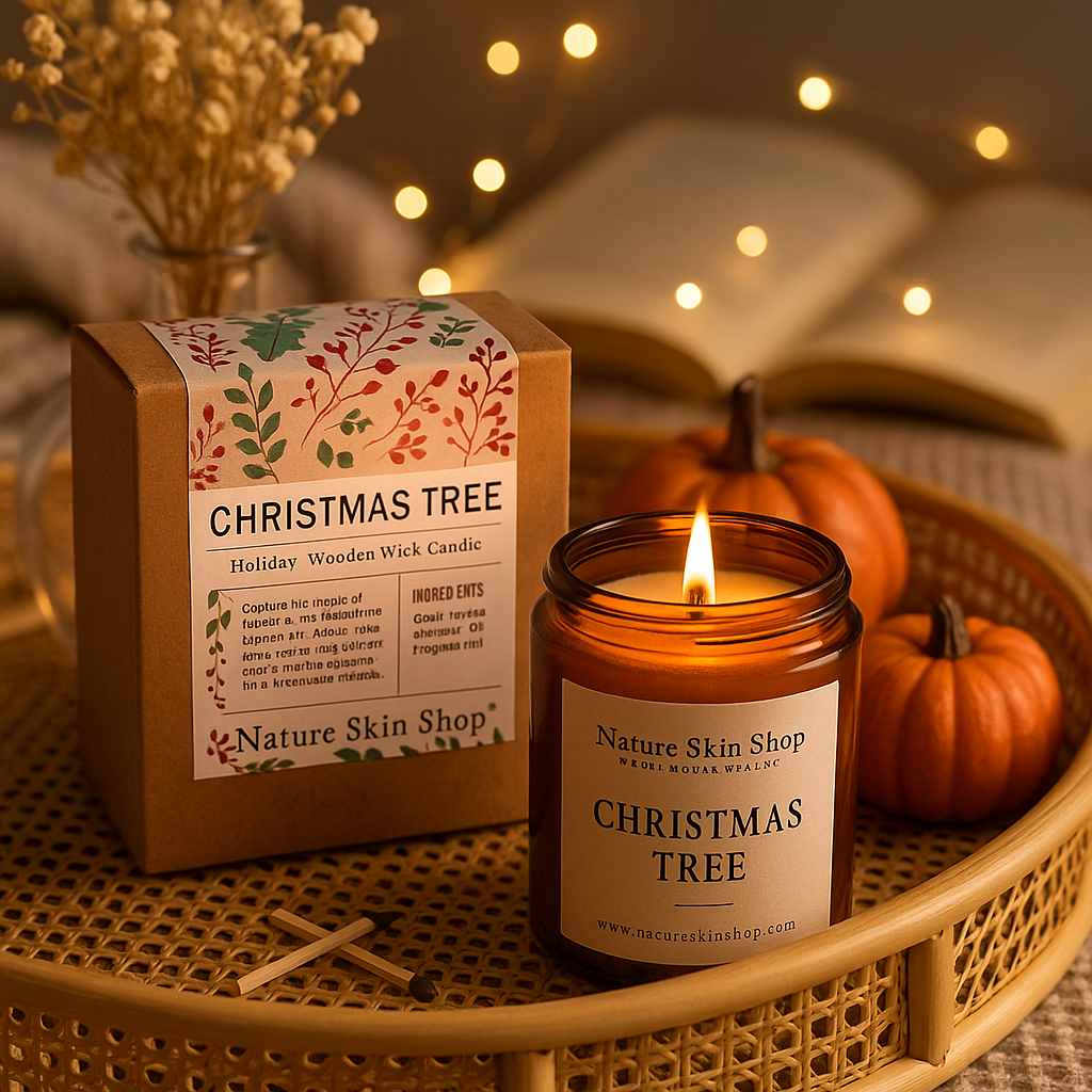 Christmas Tree Wood Wick Soy Candle